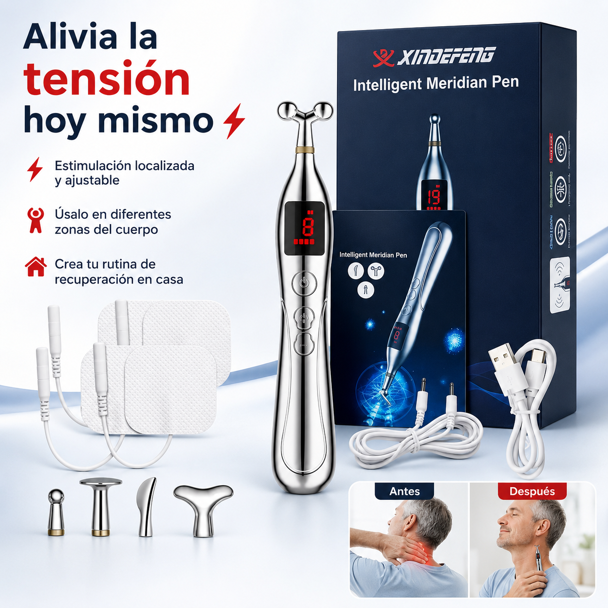 Lápiz de Terapia Corporal 5 en 1 | Alivia la tensión y recupera comodidad en minutos ⚡