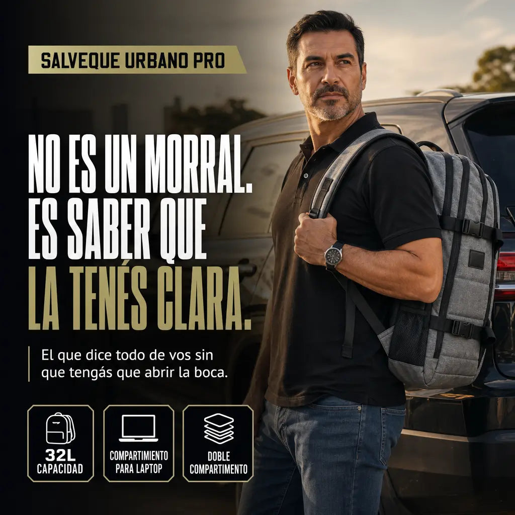 Salveque Urbano Pro | El morral que te la deja clara | 32L · 3 en 1