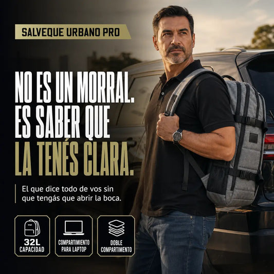 Salveque Urbano Pro | El morral que te la deja clara | 32L · 3 en 1