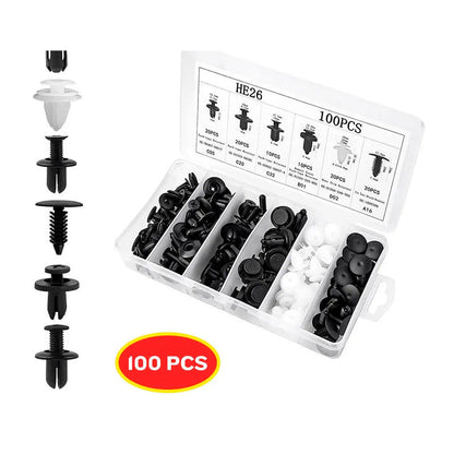 KIT DE REMACHES PARA AUTO – 100 PIEZAS PARA REPARAR PANELES SUELTOS DESDE CASA