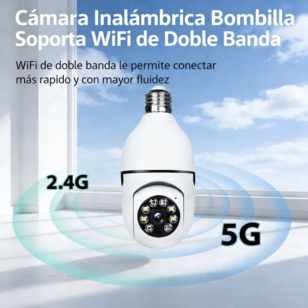 CAMARA BOMBILLO| Protege tu Hogar desde tu Celular